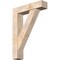 Ekena Millwork Traditional Craftsman Smooth Bracket w/ Offset Brace, Douglas Fir, 7 1/2"W x 32"D x 44"H BKT0806X32X44TRA04SDF - alternate 1